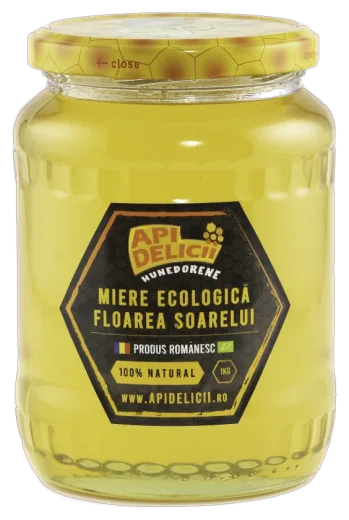 Miere ecologică de floarea-soarelui 1 kg